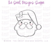 Cookie Cutters - Vintage Santa Face - Cookie Cutter - The Sweet Designs Shoppe - TSDS - - ALL,Christmas,Christmas / Winter,Christmas Cookies,Cookie Cutter,cookies for Santa,Promocode,Santa,Santa Claus,Santa Face,STL