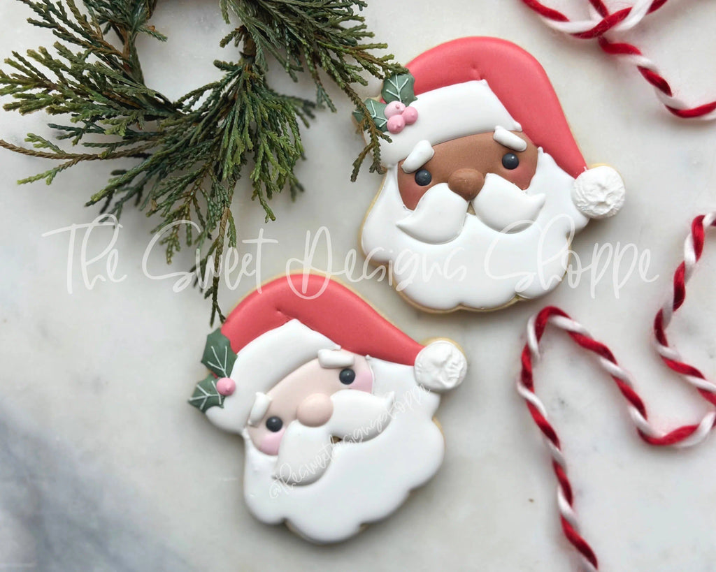 Cookie Cutters - Vintage Santa Face - Cookie Cutter - The Sweet Designs Shoppe - - ALL, Christmas, Christmas / Winter, Christmas Cookies, Cookie Cutter, cookies for Santa, Promocode, Santa, Santa Claus, Santa Face