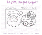 Cookie Cutters - Vintage Simple Santa & Cute Mrs Claus FacesCookie Cutter Set - Set of 2 - Cookie Cutters - The Sweet Designs Shoppe - TSDS - - ALL,Christmas,Christmas / Winter,claus,clause,Cookie Cutter,Mrs Claus,MRS Clause,MrsClaus,MrsClausFace,PLAQUES HANDLETTERING,Promocode,regular sets,Santa,Santa Claus,Santa Face,set,STL