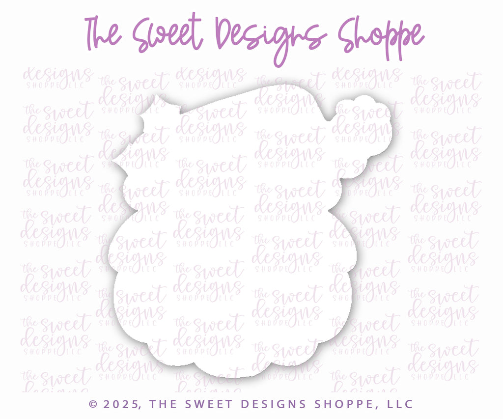 Cookie Cutters - Vintage Simple Santa Face - Cookie Cutter - The Sweet Designs Shoppe - TSDS - - ALL,Christmas,Christmas / Winter,Cookie Cutter,new,Promocode,Santa,Santa Claus,Santa Face,STL