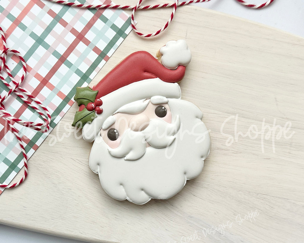 Cookie Cutters - Vintage Simple Santa Face - Cookie Cutter - The Sweet Designs Shoppe - TSDS - - ALL,Christmas,Christmas / Winter,Cookie Cutter,new,Promocode,Santa,Santa Claus,Santa Face,STL