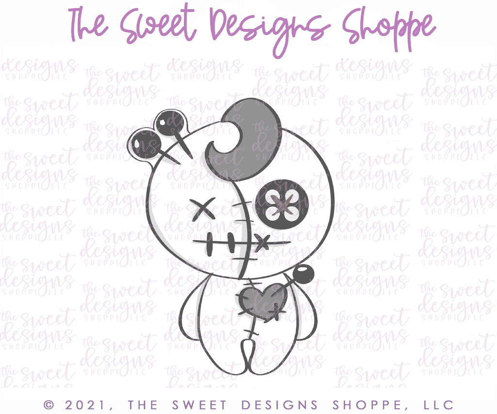 Cookie Cutters - Voodoo Doll - Cookie Cutter - The Sweet Designs Shoppe - TSDS - - ALL,Boo,Cookie Cutter,Ghost,halloween,Promocode