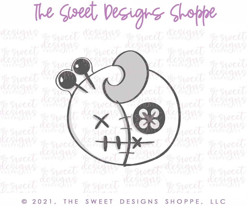 Cookie Cutters - Voodoo Doll Face - Cookie Cutter - The Sweet Designs Shoppe - - ALL, Boo, Cookie Cutter, Ghost, halloween, Promocode