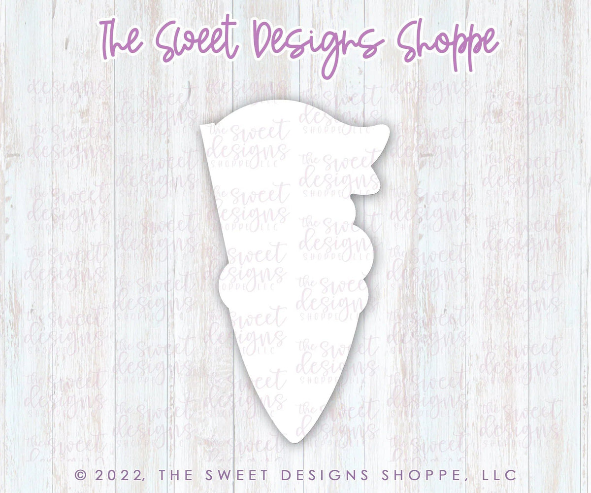 Cookie Cutters - Waffle Ice Cream with Flag - Cookie Cutter - The Sweet Designs Shoppe - TSDS - - ALL,Birthday,cone,Cookie Cutter,icecream,kid,kids,Promocode,STL,Sweet,Sweets