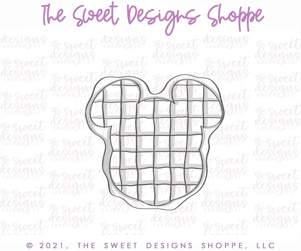 Cookie Cutters - Waffle Theme Park Snack - Cookie Cutter - The Sweet Designs Shoppe - - ALL, Birthday, Cookie Cutter, disney, Food, Food and Beverage, Food beverages, kids, Kids / Fantasy, mickey, mouse, Promocode, summer, Sweet, Sweets, Theme Park, Travel