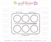 Cookie Cutters - Watercolor Palette - Cookie Cutter - The Sweet Designs Shoppe - TSDS - - ALL,back to school,Cookie Cutter,Grad,graduations,office,paint,Promocode,School,School / Graduation,school supplies,STL