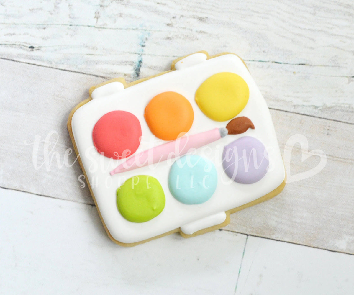 Cookie Cutters - Watercolor Palette - Cookie Cutter - The Sweet Designs Shoppe - TSDS - - ALL,back to school,Cookie Cutter,Grad,graduations,office,paint,Promocode,School,School / Graduation,school supplies,STL