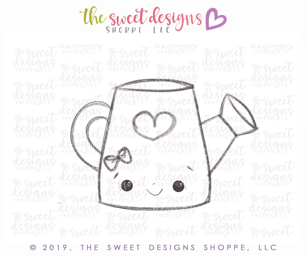 Cookie Cutters - Watering Can - Cookie Cutter - The Sweet Designs Shoppe - TSDS - - ALL,Cookie Cutter,garden,gardening,hobbie,Hobbies,Hobbies and Camping,hobby,Nature,Promocode,STL,sun