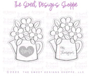 Cookie Cutters - Watering Can with Daisies - Cookie Cutter - The Sweet Designs Shoppe - TSDS - - ALL,Cookie Cutter,Easter / Spring,Leaves,Leaves and Flowers,mother,mothers,Mothers Day,Nurse,Nurse Appreciation,Promocode,Spring,STL,Teacher,Teacher Appreciation,Trees Leaves and Flowers,valentine,Valentine's,Wedding,Wedding Favors,Woodlands Leaves and Flowers