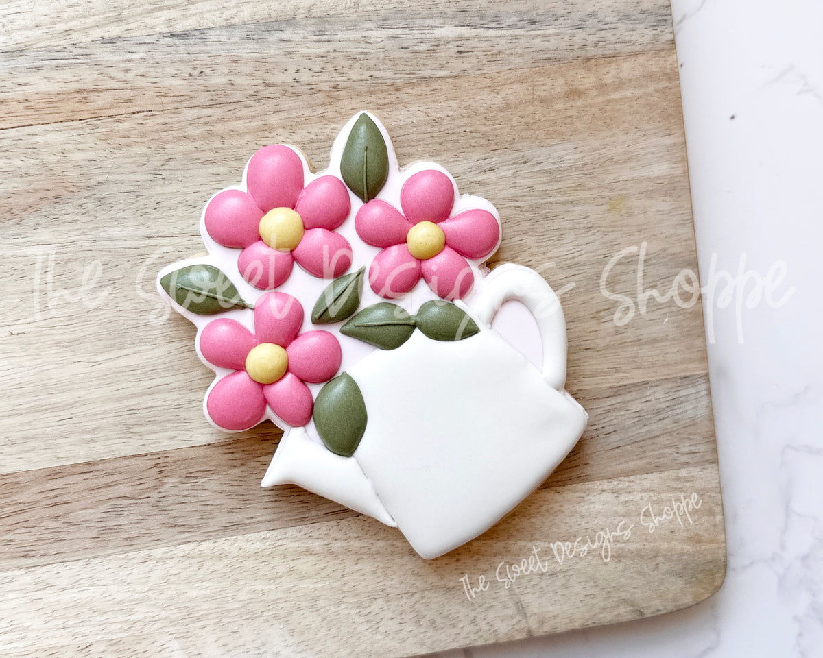 Cookie Cutters - Watering Can with Daisies - Cookie Cutter - The Sweet Designs Shoppe - TSDS - - ALL,Cookie Cutter,Easter / Spring,Leaves,Leaves and Flowers,mother,mothers,Mothers Day,Nurse,Nurse Appreciation,Promocode,Spring,STL,Teacher,Teacher Appreciation,Trees Leaves and Flowers,valentine,Valentine's,Wedding,Wedding Favors,Woodlands Leaves and Flowers