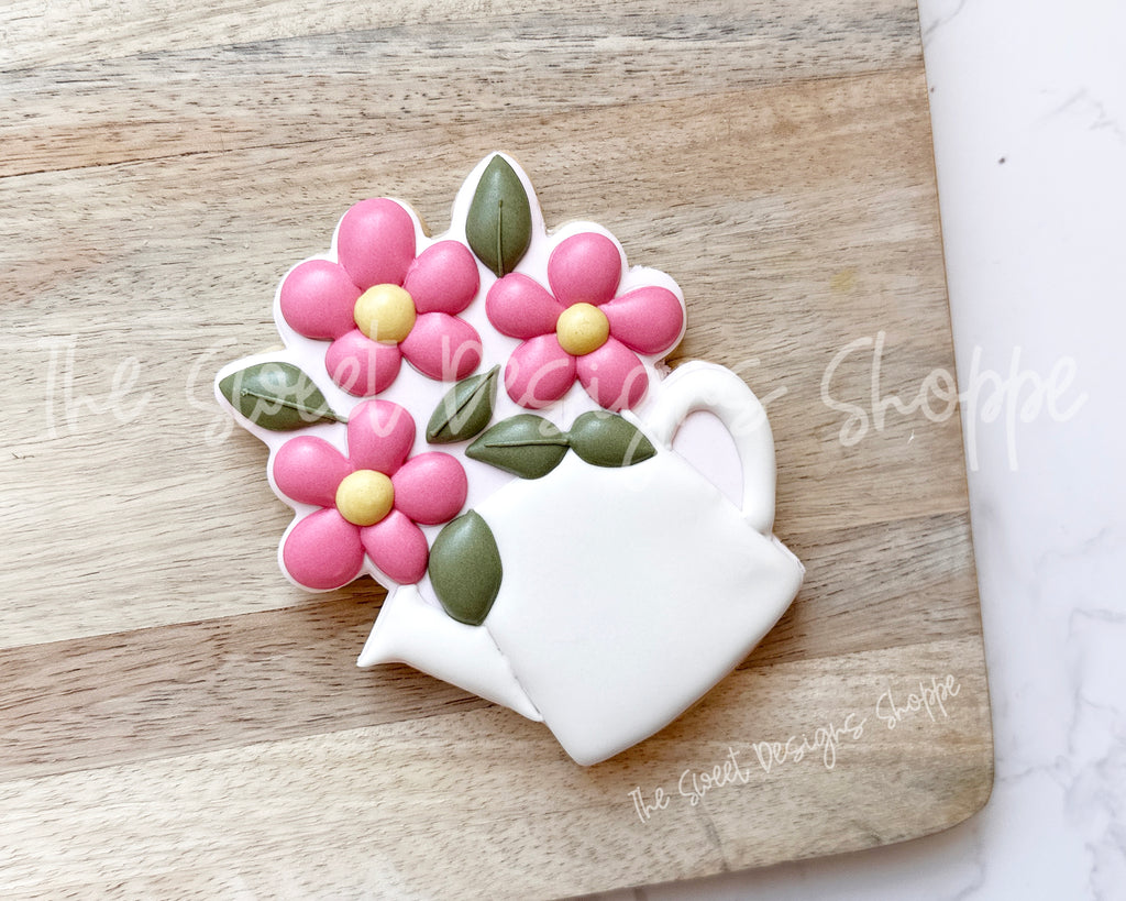Cookie Cutters - Watering Can with Daisies - Cookie Cutter - The Sweet Designs Shoppe - TSDS - - ALL,Cookie Cutter,Easter / Spring,Leaves,Leaves and Flowers,mother,mothers,Mothers Day,Nurse,Nurse Appreciation,Promocode,Spring,STL,Teacher,Teacher Appreciation,Trees Leaves and Flowers,valentine,Valentine's,Wedding,Woodlands Leaves and Flowers