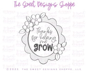 Cookie Cutters - Wavy Oval Floral Plaque - Cookie Cutter - The Sweet Designs Shoppe - TSDS - - Accesories,Accessories,accessory,ALL,Animals,Baby,Baby / Kids,Baby Bib,back to school,Birthday,Christmas,Christmas / Winter,Cookie Cutter,Easter,Easter / Spring,Fall / Halloween,Fall / Thanksgiving,Father,Fathers Day,Misc,Miscelaneous,Miscellaneous,mother,mothers,Mothers Day,Nurse,Nurse Appreciation,Plaque,Plaques,Promocode,STL,Teacher,Teacher Appreciation,valentine,Valentine's,Wedding,Wedding Favors