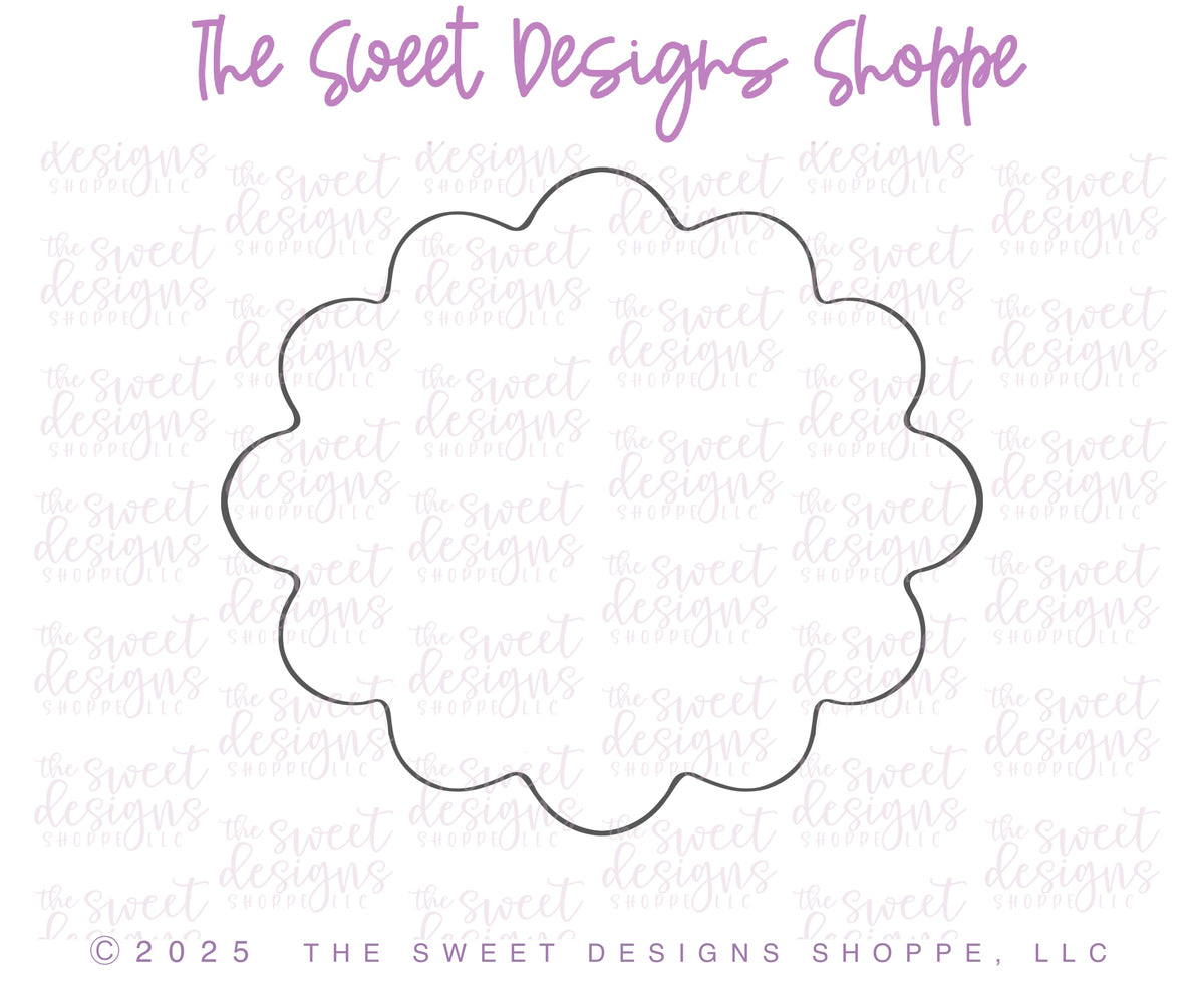 Cookie Cutters - Wavy Oval Plaque - Cookie Cutter - The Sweet Designs Shoppe - TSDS - - Accesories,Accessories,accessory,ALL,Animals,Baby,Baby / Kids,Baby Bib,back to school,basic,Basic Shapes,BasicShapes,Birthday,Christmas,Christmas / Winter,Cookie Cutter,Easter,Easter / Spring,Fall / Halloween,Fall / Thanksgiving,Father,Fathers Day,Misc,Miscelaneous,Miscellaneous,mother,mothers,Mothers Day,Nurse,Nurse Appreciation,Plaque,Plaques,Promocode,STL,Teacher,Teacher Appreciation,valentine,Valentine's,Wedding,Wed