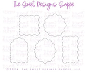 Cookie Cutters - Wavy Shapes Set - Set of 5 - Cookie Cutters - The Sweet Designs Shoppe - TSDS - - 5with25,ALL,back to school,basic,Basic Shapes,BasicShapes,Birthday,Christmas,Christmas / Winter,Christmas Cookies,Cookie Cutter,Father,Fathers Day,handlettering,Mini Sets,mother,mothers,Mothers Day,Plaque,Plaques,PLAQUES HANDLETTERING,Promocode,regular sets,School,School / Graduation,set,STL,Teacher,Teacher Appreciation,valentine,Valentines,Wedding,Wedding Favors