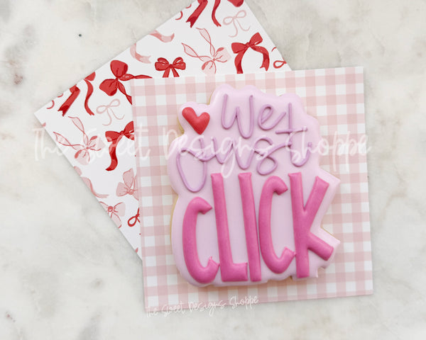 Product Type: Cookie Cutters - Name: we just CLICK Plaque- Cookie – The ...