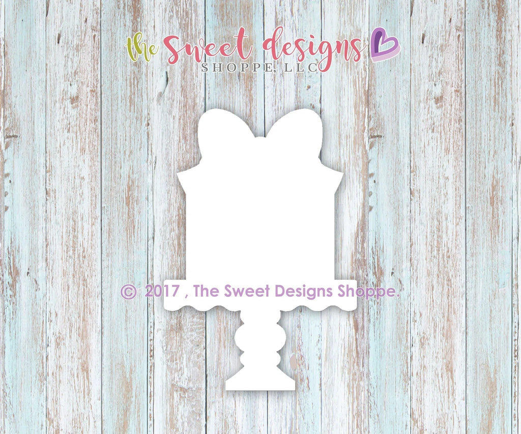 Cookie Cutters - Wedding Cake with Bow - Cookie Cutter - The Sweet Designs Shoppe - TSDS - - ALL,Bachelorette,Birthday,Cookie Cutter,Food,Food & Beverages,Promocode,Wedding