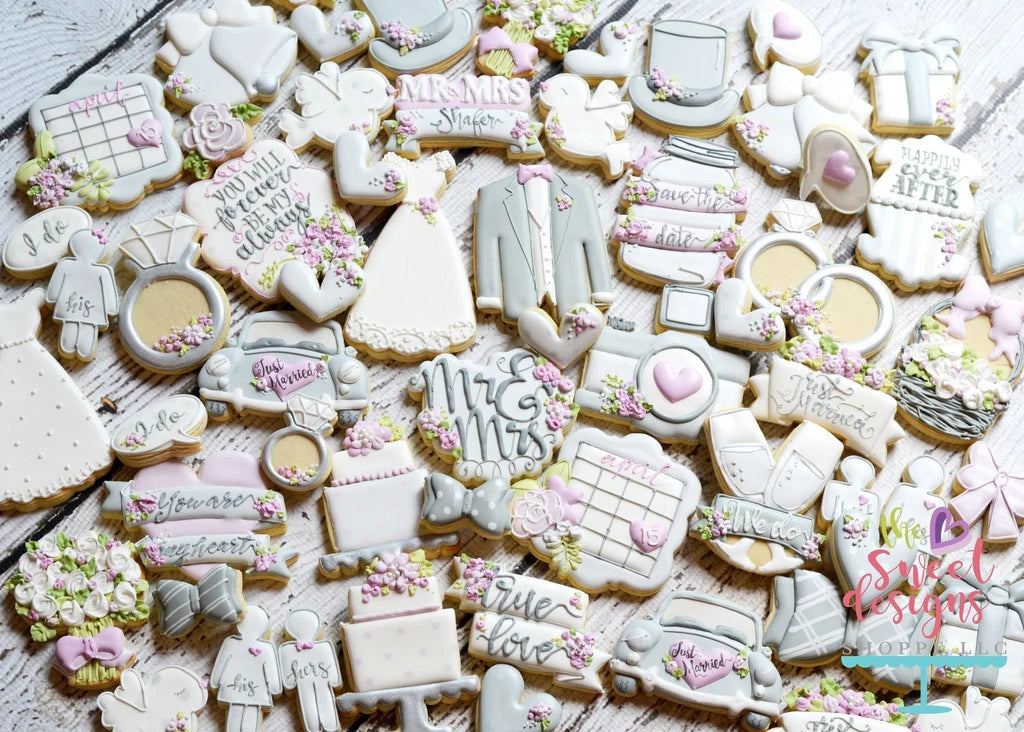 Cookie Cutters - Wedding Cake with Bow - Cookie Cutter - The Sweet Designs Shoppe - TSDS - - ALL,Bachelorette,Birthday,Cookie Cutter,Food,Food & Beverages,Promocode,Wedding