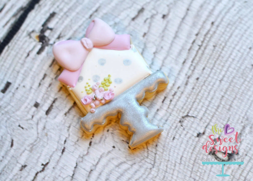 Cookie Cutters - Wedding Cake with Bow - Cookie Cutter - The Sweet Designs Shoppe - TSDS - - ALL,Bachelorette,Birthday,Cookie Cutter,Food,Food & Beverages,Promocode,Wedding