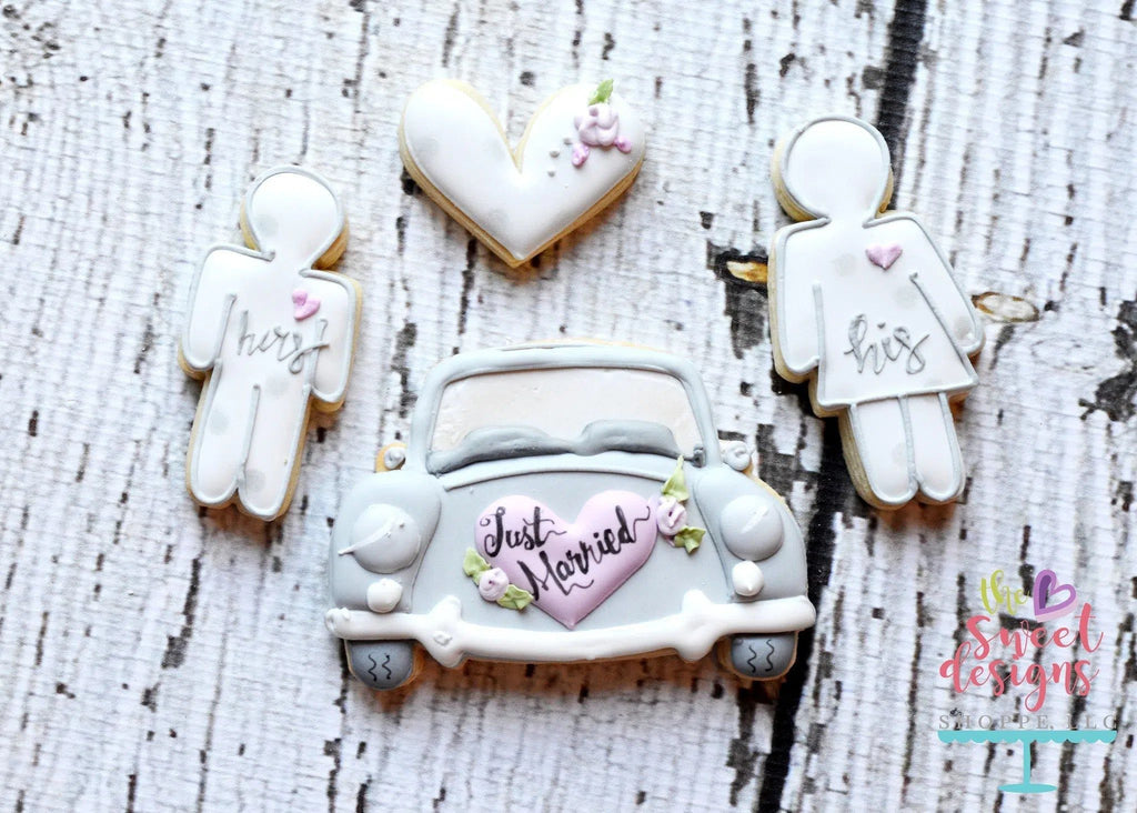 Cookie Cutters - Wedding Car v2- Cookie Cutter - The Sweet Designs Shoppe - - ALL, Cookie Cutter, Miscellaneous, Promocode, transportation, Wedding