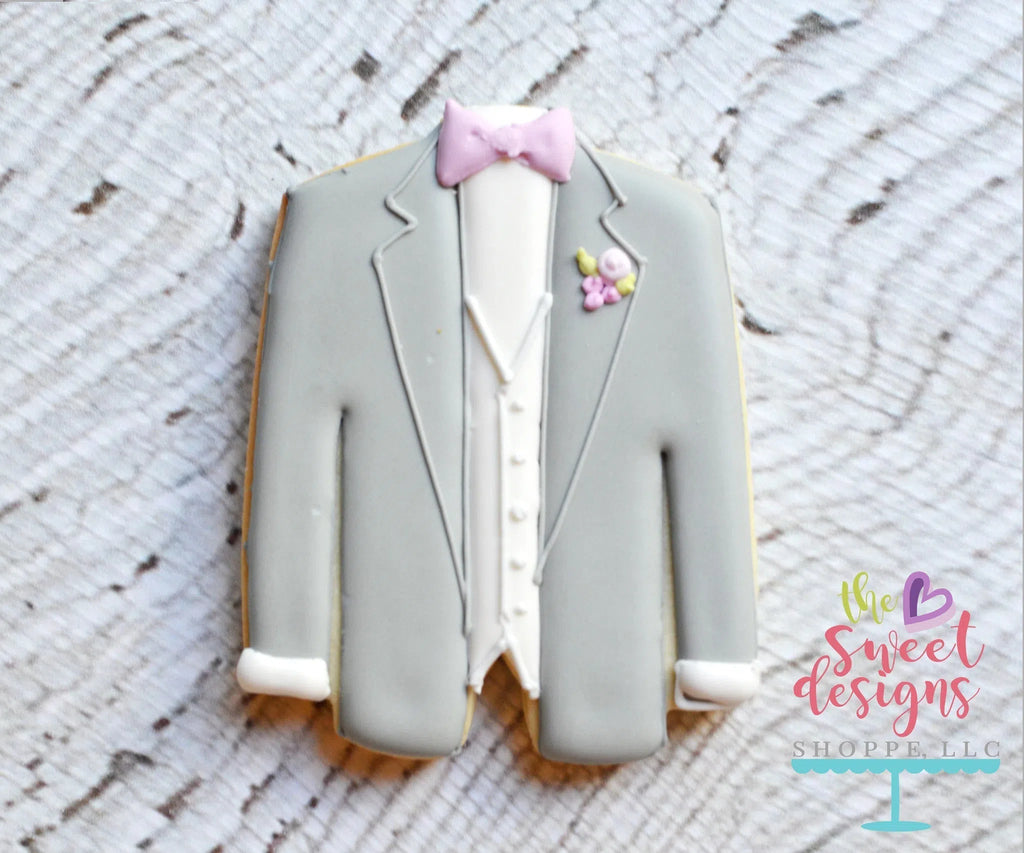 Cookie Cutters - Wedding Jacket v2 - Cookie Cutter - Sweet Designs Shoppe - - ALL, Bachelorette, Bridal Shower, Bride, Clothes, Clothing / Accessories, Cookie Cutter, Fashion, Promocode, tuxedo, Wedding