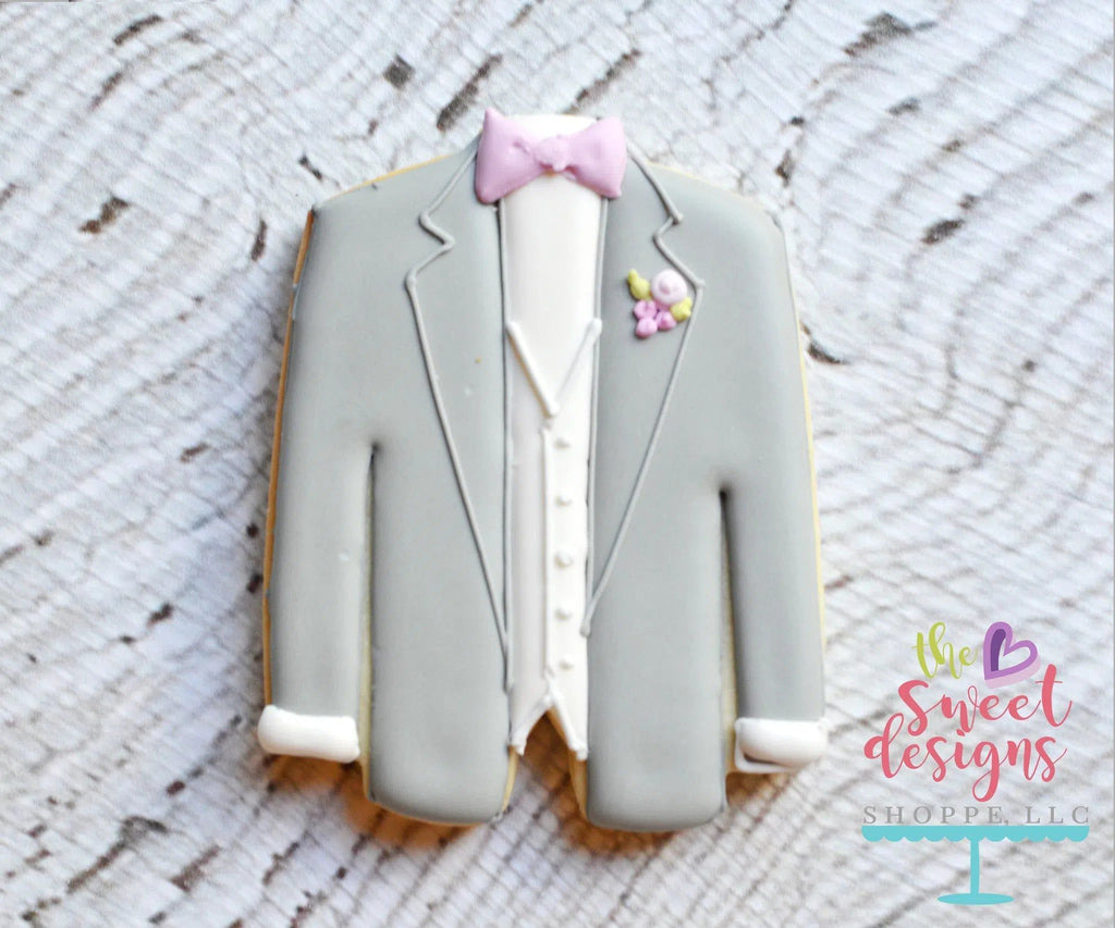 Cookie Cutters - Wedding Jacket v2 - Cookie Cutter - The Sweet Designs Shoppe - - ALL, Bachelorette, Bridal Shower, Bride, Clothes, Clothing / Accessories, Cookie Cutter, Fashion, Promocode, tuxedo, Wedding