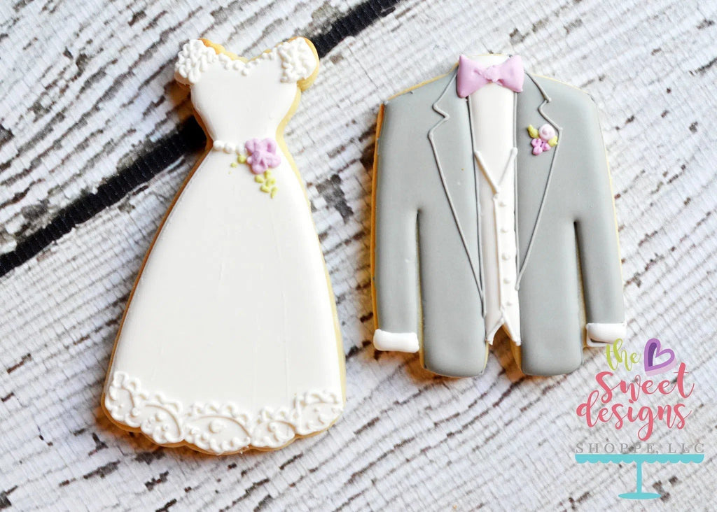 Cookie Cutters - Wedding Jacket v2 - Cookie Cutter - The Sweet Designs Shoppe - - ALL, Bachelorette, Bridal Shower, Bride, Clothes, Clothing / Accessories, Cookie Cutter, Fashion, Promocode, tuxedo, Wedding