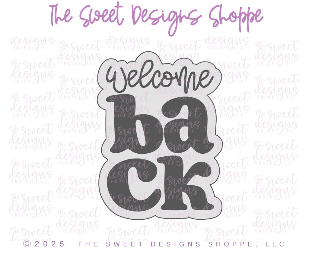 Cookie Cutters - Welcome Back to School Set - Set of 2 - Cookie Cutters - The Sweet Designs Shoppe - TSDS - - ALL,apple,back to school,Cookie Cutter,Plaque,Plaques,PLAQUES HANDLETTERING,Promocode,regular sets,School,School / Graduation,school supplies,set,STL