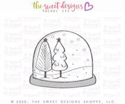 Cookie Cutters - Wide Snow Globe - Cookie Cutter - The Sweet Designs Shoppe - TSDS - - ALL,Christmas,Christmas / Winter,Christmas Cookies,Cookie Cutter,Promocode,snowglobe,STL,toy,toys