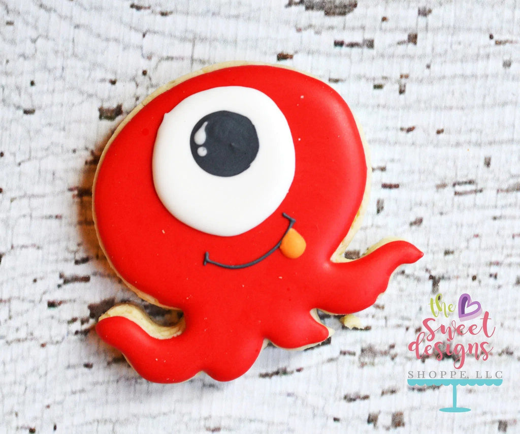 Cookie Cutters - Wiggly Monster v2- Cookie Cutter - The Sweet Designs Shoppe - TSDS - - ALL,Cookie Cutter,Fall / Halloween,halloween,Kids / Fantasy,monster,Monsters and Zombies,Promocode,trick or treat,zombie,Zombies