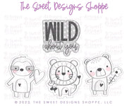 Cookie Cutters - Wild about You Cookie Cutters Set - Set of 4 - Cookie Cutters - The Sweet Designs Shoppe - TSDS - - ALL,Animal,Animals,Animals and Insects,Cookie Cutter,Mini Sets,Promocode,regular sets,set,valentine,Valentine's
