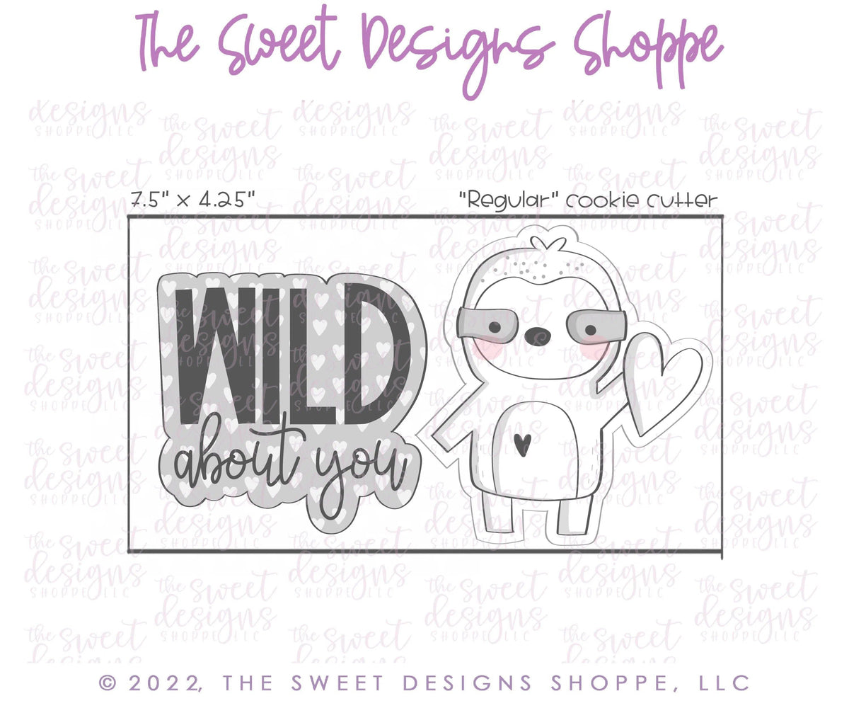Cookie Cutters - Wild about You Cookie Cutters Set - Set of 4 - Cookie Cutters - The Sweet Designs Shoppe - TSDS - - ALL,Animal,Animals,Animals and Insects,Cookie Cutter,Mini Sets,Promocode,regular sets,set,valentine,Valentine's
