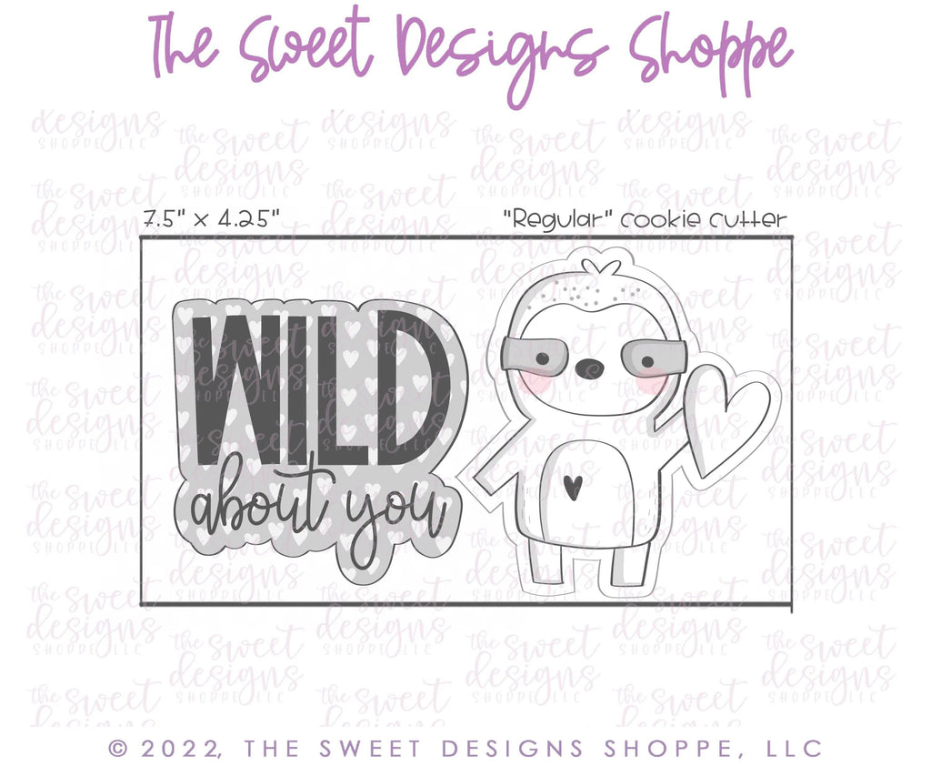 Cookie Cutters - Wild about You Cookie Cutters Set - Set of 4 - Cookie Cutters - The Sweet Designs Shoppe - TSDS - - ALL,Animal,Animals,Animals and Insects,Cookie Cutter,Mini Sets,Promocode,regular sets,set,valentine,Valentine's