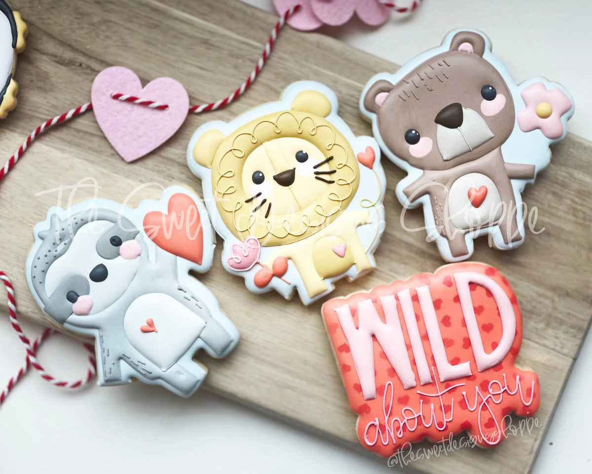 Cookie Cutters - Wild about You Cookie Cutters Set - Set of 4 - Cookie Cutters - The Sweet Designs Shoppe - TSDS - - ALL,Animal,Animals,Animals and Insects,Cookie Cutter,Mini Sets,Promocode,regular sets,set,valentine,Valentine's