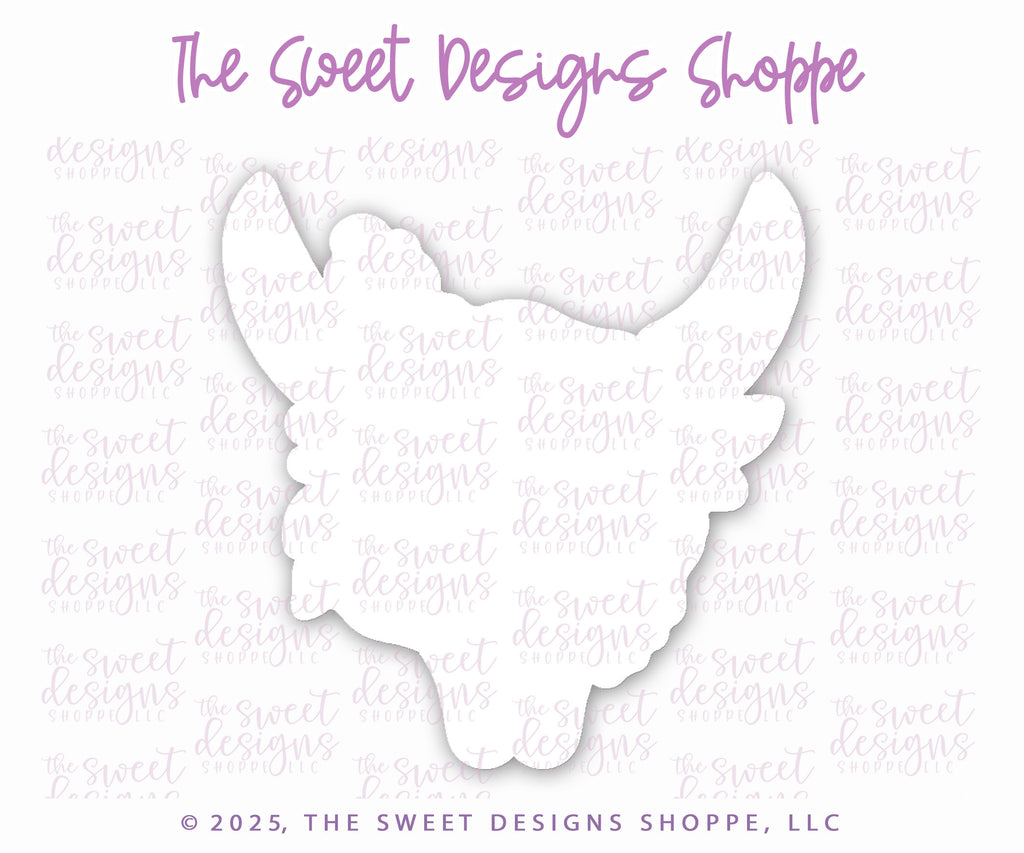 Cookie Cutters - Wildflower Bull Skull - Cookie Cutter - The Sweet Designs Shoppe - TSDS - - Accesories,Accessories,accessory,ALL,Bachelorette,Clothing / Accessories,Cookie Cutter,Coquette,country living,Cowboy,cowgirl,floral,florals,Promocode,STL
