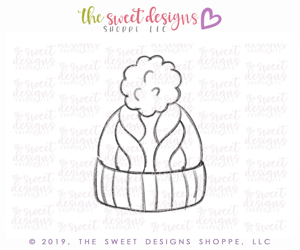 Cookie Cutters - Winter Hat 2019 - Cutter - Sweet Designs Shoppe - - 2019, ALL, Christmas, Christmas / Winter, Christmas Cookies, Clothes, clothing, Clothing / Accessories, Cookie Cutter, Promocode