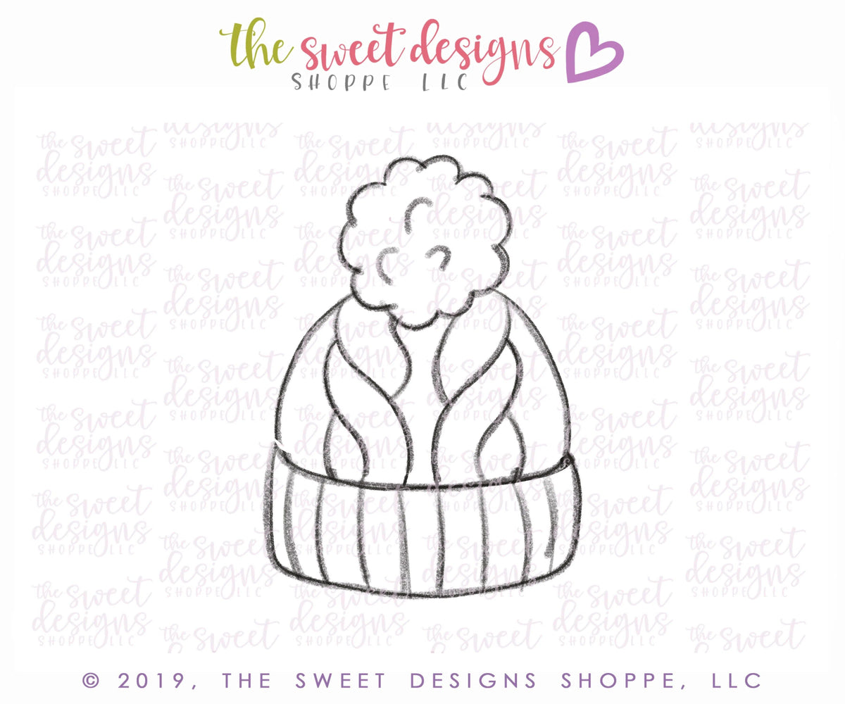 Cookie Cutters - Winter Hat 2019 - Cookie Cutter - The Sweet Designs Shoppe - TSDS - - ALL,Christmas,Christmas / Winter,Christmas Cookies,Clothes,clothing,Clothing / Accessories,Cookie Cutter,Promocode,STL
