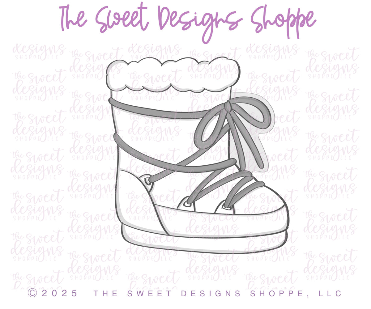 Cookie Cutters - Winter Snow Boots - Cookie Cutter - The Sweet Designs Shoppe - TSDS - - ALL,Christmas,Christmas / Winter,Cookie Cutter,Misc,Miscelaneous,Miscellaneous,Mountain,nature,Promocode,Ski,STL