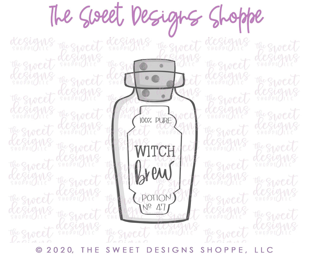 Cookie Cutters - Witch Brew Potion - Cookie Cutter - The Sweet Designs Shoppe - TSDS - - ALL,Cookie Cutter,Food,Food & Beverages,Halloween,Promocode,valentine,valentines