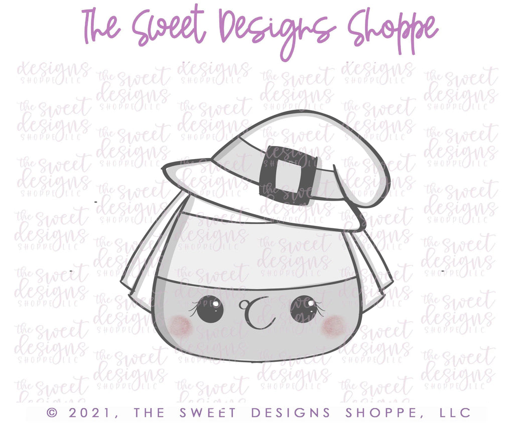 Cookie Cutters - Witch Candy Corn - Cookie Cutter - The Sweet Designs Shoppe - TSDS - - ALL,Candy corn,Cookie Cutter,Fall / Halloween,Food,Food & Beverages,Halloween,Promocode,Sweets,trick or treat,Witch