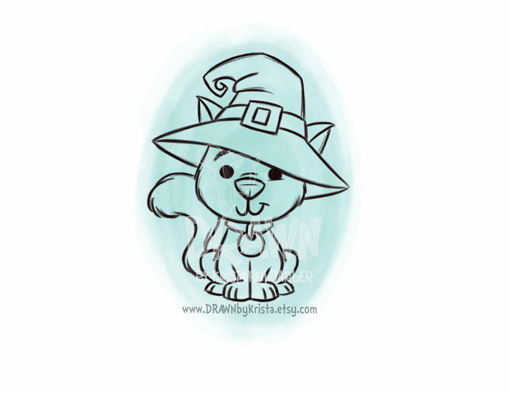 Cookie Cutters - Witch Cat - Cookie Cutter - The Sweet Designs Shoppe - TSDS - - ALL,Animal,Animals,Cat,Cookie Cutter,Fall / Halloween,halloween,Promocode