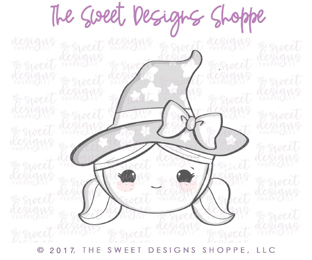 Cookie Cutters - Witch Face v2- Cookie Cutter - The Sweet Designs Shoppe - TSDS - - ALL,Cookie Cutter,Customize,Fall / Halloween,halloween,Promocode,trick or treat,Witch