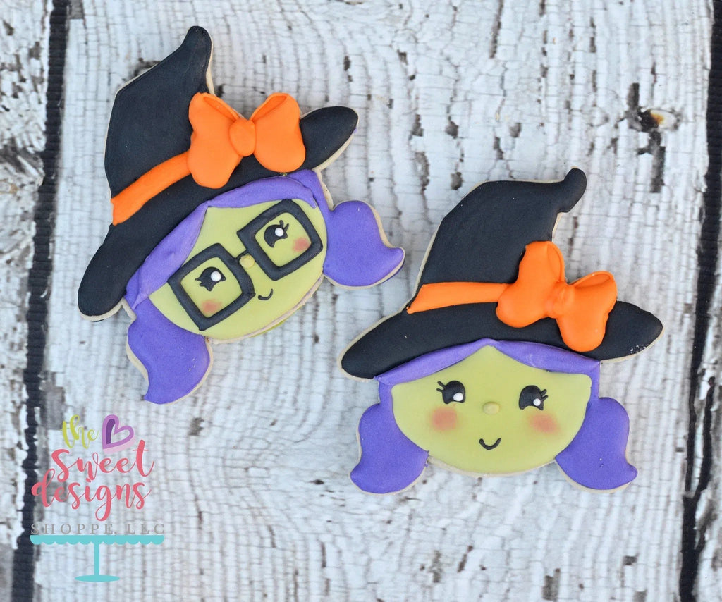 Cookie Cutters - Witch Face v2- Cookie Cutter - The Sweet Designs Shoppe - - ALL, Cookie Cutter, Customize, Fall / Halloween, halloween, Promocode, trick or treat, Witch