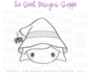 Cookie Cutters - Witch Face with Spider - Cookie Cutter - The Sweet Designs Shoppe - TSDS - - ALL,Cookie Cutter,halloween,happy halloween,Promocode,STL,witch face
