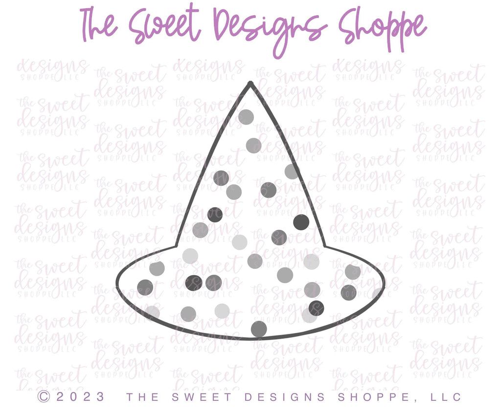 Cookie Cutters - Witch Hat Frosted Cracker - Cookie Cutter - The Sweet Designs Shoppe - TSDS - - accessory,ALL,Clothing / Accessories,cookie cutters,cracker,Customize,Fall / Halloween,Frosted Cracker,halloween,Promocode,trick or treat,Witch,witch hat