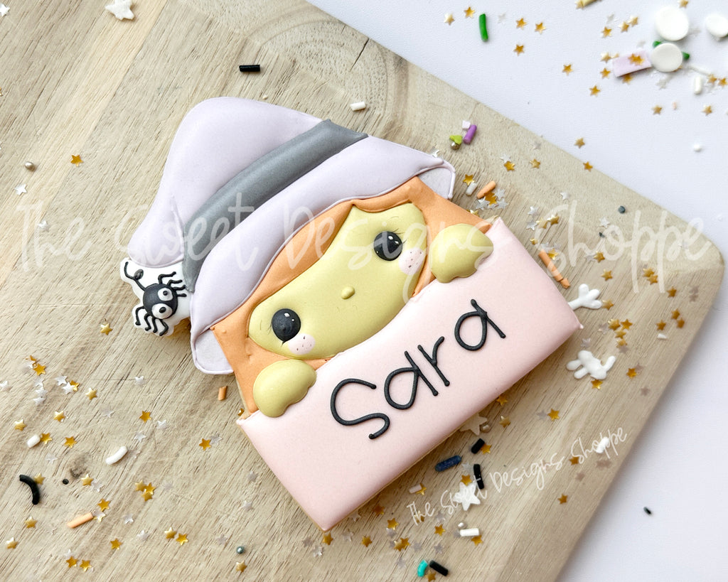 Cookie Cutters - Witch Plaque with Spider - Cookie Cutter - The Sweet Designs Shoppe - TSDS - - ALL,Cookie Cutter,halloween,Halloween Monster Plaques,Plaques,Promocode,STL,witch plaque with spider