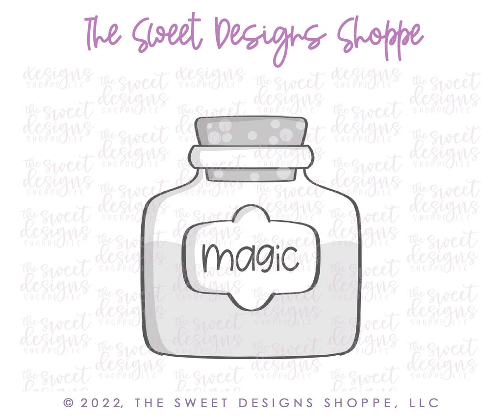Cookie Cutters - Witch Potion - Cookie Cutter - The Sweet Designs Shoppe - TSDS - - ALL,Animal,Animals,Cookie Cutter,Fall / Halloween,Food,Halloween,Promocode,valentine,valentines,Witch