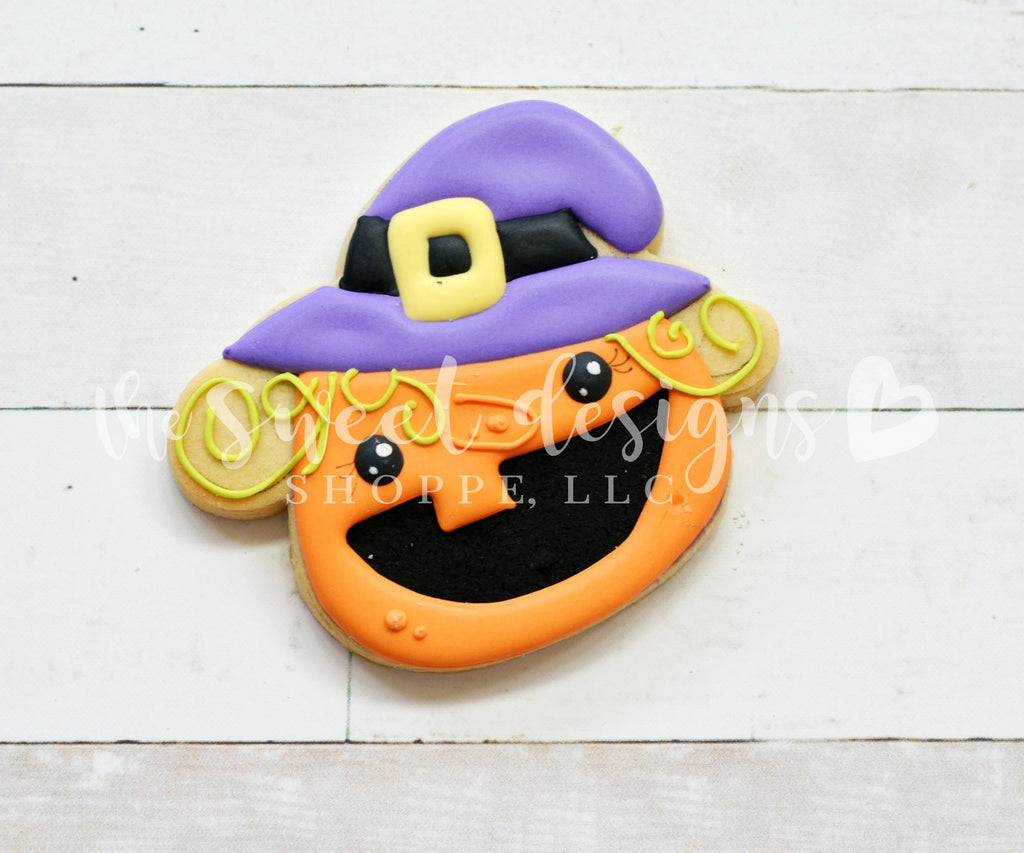 Cookie Cutters - Witch Pumpkin- Cookie Cutter - Sweet Designs Shoppe - - ALL, Cat, Cookie Cutter, Customize, fall, Fall / Halloween, Fall / Thanksgiving, Food, Food & Beverages, halloween, Promocode, Pumpkin, thanksgiving, Vegetable