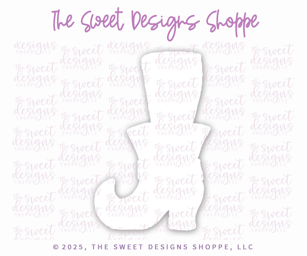 Cookie Cutters - Witch Shoe with Stocking - Cookie Cutter - The Sweet Designs Shoppe - TSDS - - ALL,boots,clothing,Clothing / Accessories,Cookie Cutter,Fall / Halloween,Halloween,Promocode,STL,Witch