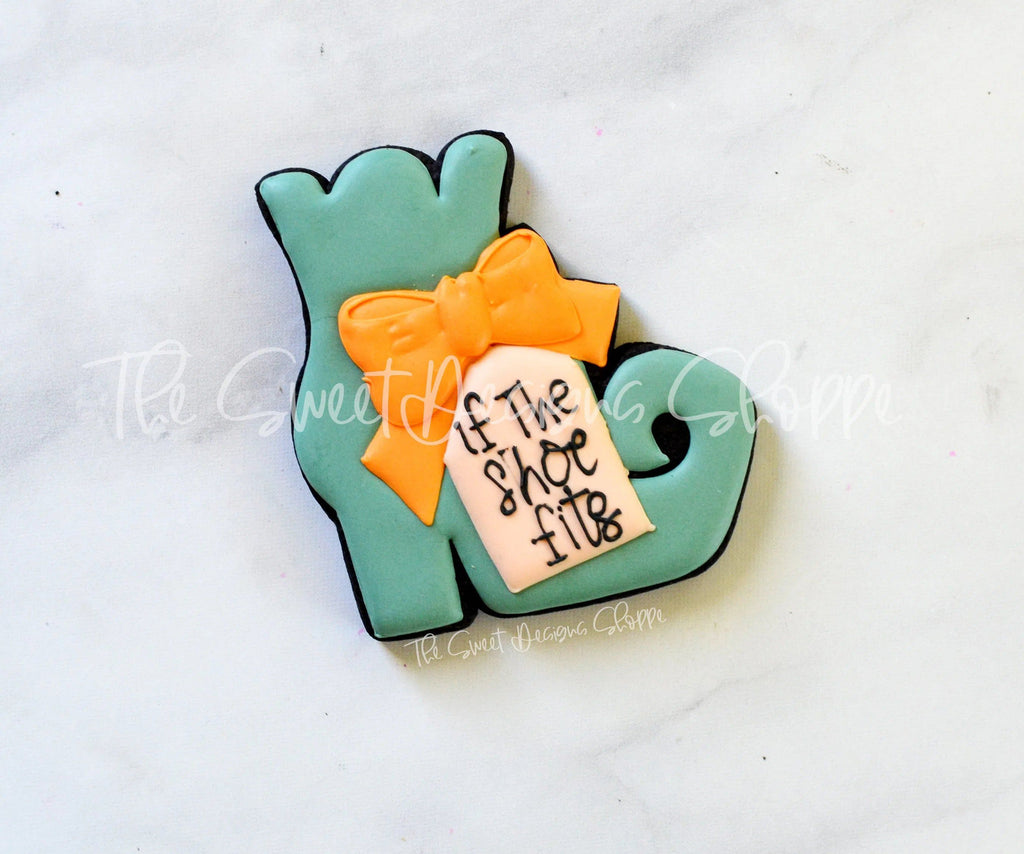 Cookie Cutters - Witch Shoe with Tag - Cookie Cutter - The Sweet Designs Shoppe - TSDS - - ALL,Animal,Animals,clothing,Clothing / Accessories,Cookie Cutter,Fall / Halloween,Halloween,Promocode,Witch