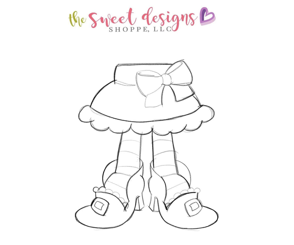 Cookie Cutters - Witch Skirt and Boots - Cookie Cutter - The Sweet Designs Shoppe - TSDS - - ALL,Clothing / Accessories,Cookie Cutter,Customize,Fall / Halloween,halloween,monster,Promocode,trick or treat